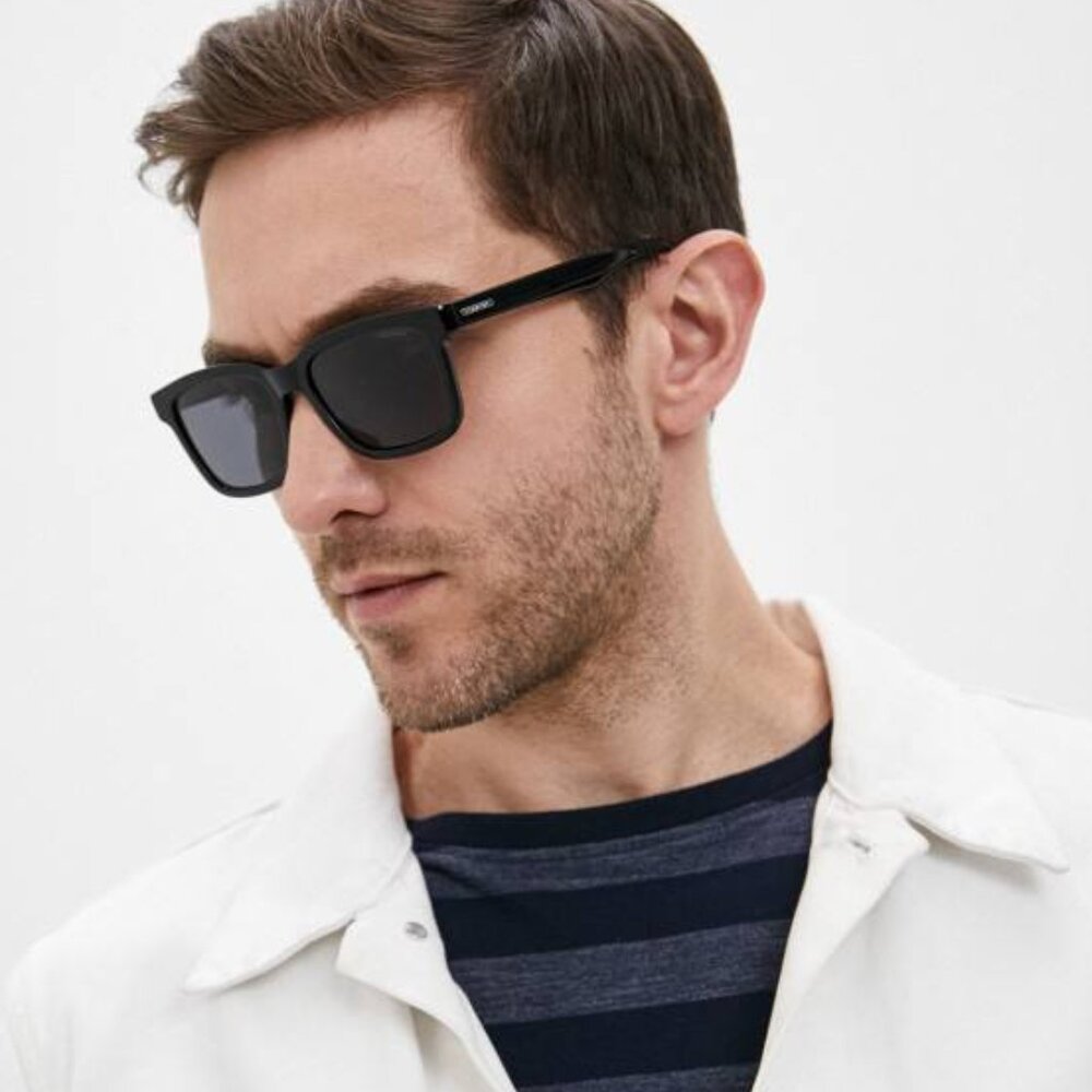 CARRERA 251/S 0807 IR Sunglasses Black Square Frame, Grey Lenses